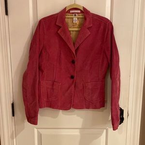 Women’s Pink corduroy short blazer
